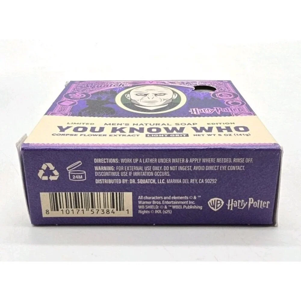 Dr Squatch Harry Potter YOU KNOW WHO Limited Edition Men's Natural Soap Lot of 4
